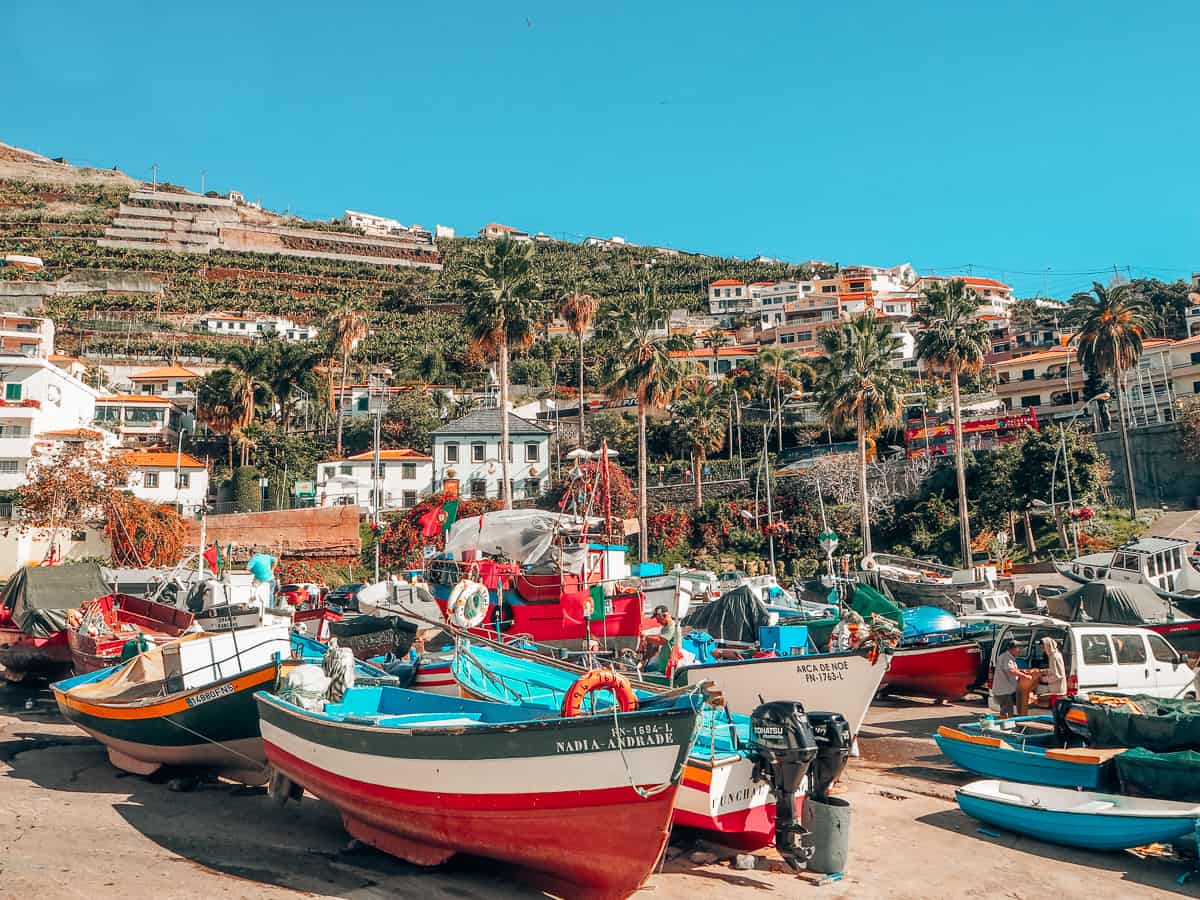 Câmara de Lobos village and Atlantic bay from above, Madeira