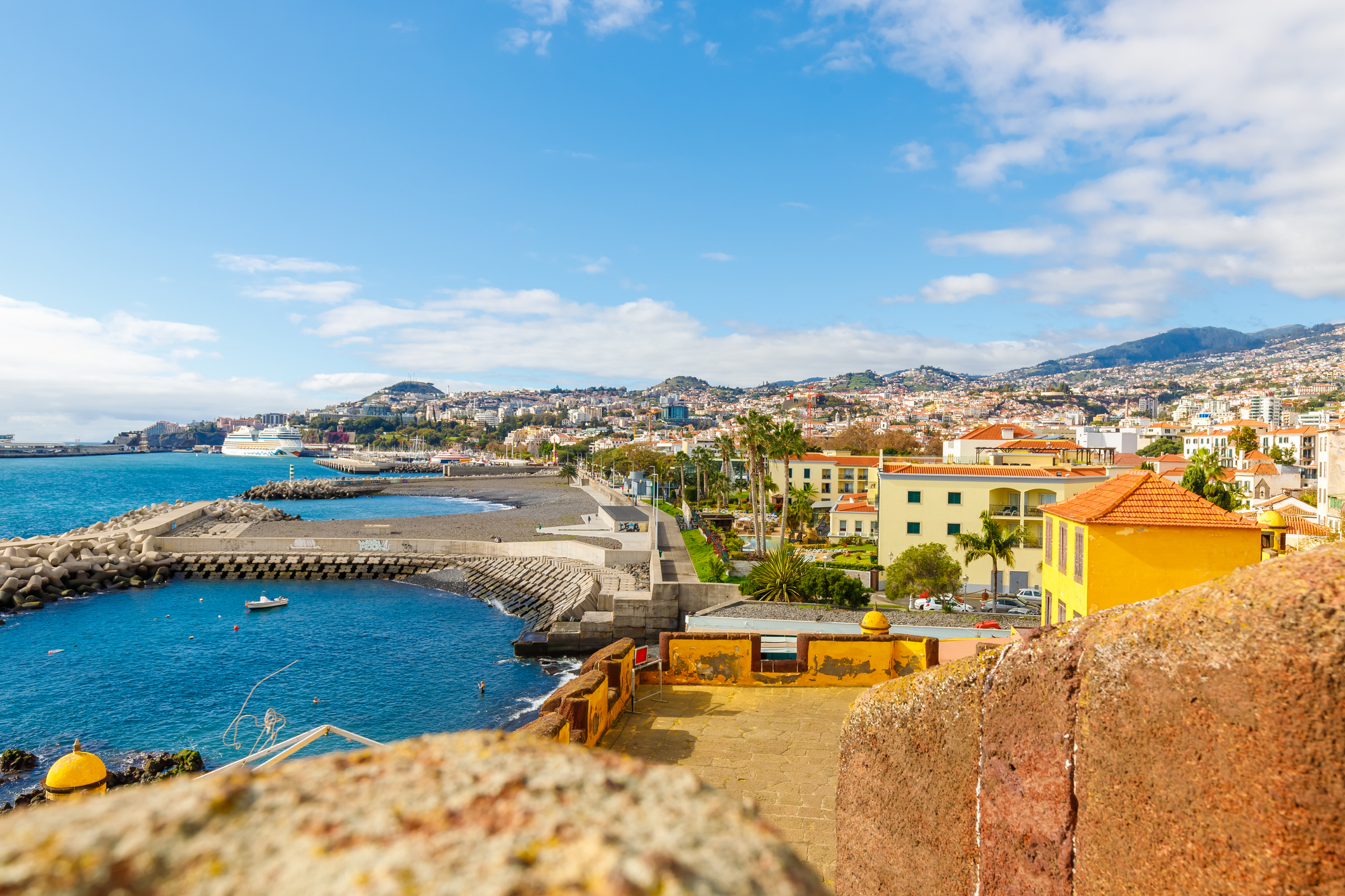 Funchal city centre Madeira tuk tuk tour — historic old town cobblestone streets and colonial architecture